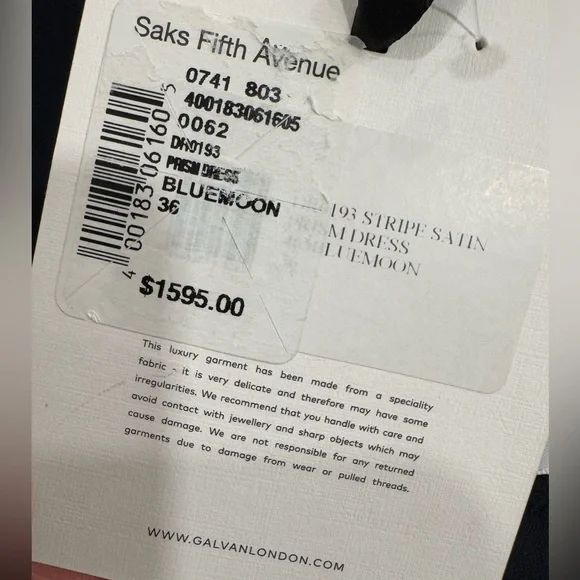 GALVAN London Prism Pinstripe Cutout Thigh-Slit Maxi Dress - Picture 14 of 14